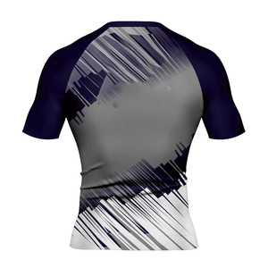 Conjunto de Rashguard de Manga Corta Elástico para Hombre, MMA, BJJ, Grappling, Transpirable, de Secado Rápido, Ligero, Spandex/Poliéster - Product Image 5