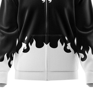 Cagoule unisexe d'hiver à fermeture éclair intégrale, douce et chaude, 100 % coton, avec logo personnalisé brodé, style streetwear, double couche, teinte unie - Product Image 6