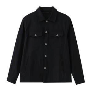 เสื้อแจ็คเก็ตซาฟารีผู้ชายผ้าฝ้าย 100% |   เสื้อคลุมสไตล์สตรีทสำหรับฤดูหนาว ระบายอากาศได้ดี ปักลายสวยงาม ทรงหลวม พร้อมเข็มขัดรัดตัว ซับในทำจากผ้าขนสัตว์ - Product Image 1
