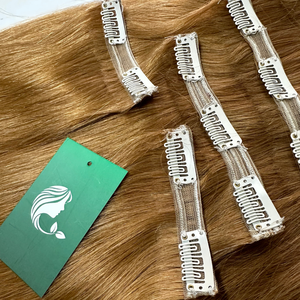 Precio de fábrica al por mayor doble dibujado vietnamita virgen natural Remy Clip sin costuras en 100% extensiones de cabello humano cutícula - Product Image 3