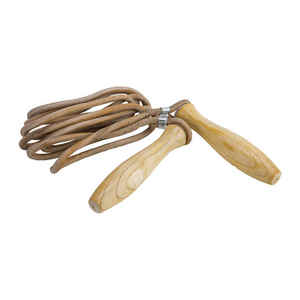 Corde à sauter longue avec poignée en bois pour plusieurs joueurs, avec poids en PP, pour enfants et adultes, fabriquée au Pakistan - Product Image 3