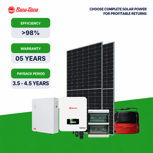 Système solaire hybride monophasé de 3,8 kWp avec batterie de stockage LiFePO4 de 5,12 kWh, panneaux TOPCon de 630 W pour l'utilisation domestique de l'énergie - Product Image 1