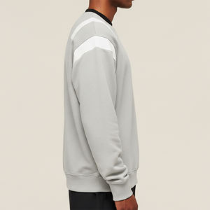 Novedad 2025: Sudadera con capucha y paneles cosidos a la moda para invierno, 100% algodón, 300 GSM, cuello redondo, de alto gramaje. - Product Image 2