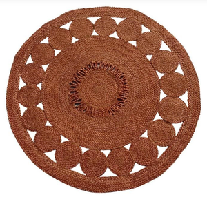 Alfombra de Yute Tejida a Mano, Hilo Natural, Estilo Rústico Vintage, Beige, Trenzada, Reversible, Ecológica, Apta para Mascotas, Pelo Medio Fino, para Dormitorio - Product Image 4