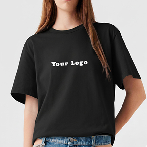 Camiseta de Mujer de Color Sólido, 220 g/m², 100% Algodón, Corte Regular, Cuello Redondo, Transpirable, Ecológica, con Apliques, para Verano, OEM - Product Image 4