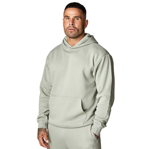 Sudadera con Capucha y Cremallera para Hombre, Color Beige, Felpa, Estilo Casual, Talla Grande, Diseño Tejido Transpirable - Product Image 6