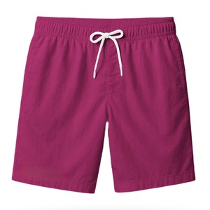 Pantalones Cortos Bermuda Morados Sólidos para Hombre 2026, con Cintura Ajustable con Cordón, Estilo Casual Tejido, Corte Medio, Diseño Personalizado ODM - Product Image 3