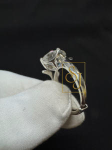 925 Plata 11MM redondo Moissanite solitario compromiso promesa Boda nupcial mujeres hombres diamante personalizado estilo romántico anillo regalo - Product Image 3