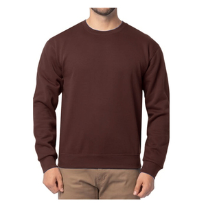 Sweat-shirt à capuche pour homme, hiver, manches longues, col rond, uni, respirant, éco-responsable, tricoté en polyester/coton, 300g, teinture unie - Product Image 1