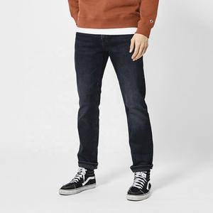 Vente en Gros Jeans pour Hommes Taille Moyenne Personnalisé Droit Hip Hop Écusson Brodé Denim Pantalon High Street Style Tissage Tricoté - Product Image 5