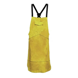 Premium Quality Cowhide Split Leather Sleeveless <b>Apron</b> Durable Industrial Body Protection Fire Resistance Spark Heat Features - Product Image 2