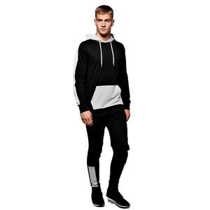 Pull-over, nouveau design, sweat-shirt en molleton doux au toucher, avec capuche et poches zippées pour homme, ensemble confortable en deux pièces - Product Image 2