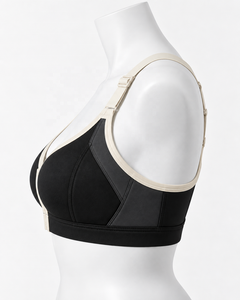 Soutien-gorge de sport grande taille personnalisé à maintien élevé, fermeture avant, dos croisé, séchage rapide, vêtements de sport pour femmes, marque privée OEM - Product Image 3