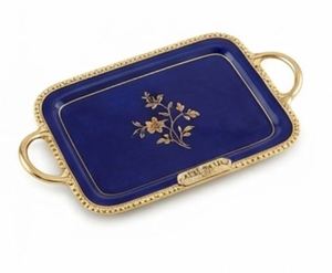 Bandeja de Servir Rectangular de Bronce Antiguo con Asas y Diseño Martillado, Perfecta para Uso Diario en el Hogar, Hoteles y Restaurantes - Product Image 4