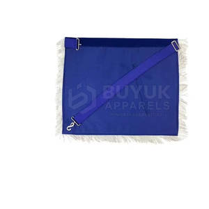 Tabliers de cérémonie maçonniques brodés faits main en cuir, ajustables avec épingle de sûreté, lavables, personnalisables, haute qualité - Product Image 6