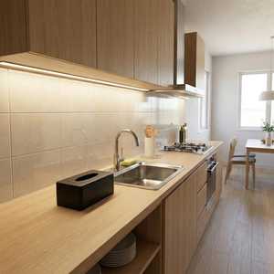 Porte-mouchoirs en bois minimaliste |   Boîte à serviettes en bois noir moderne, décoration pour la maison, le bureau et les chambres d'hôtel de luxe - Product Image 5