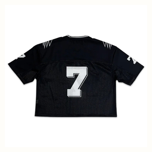 เสื้อเจอร์ซีย์อเมริกันฟุตบอลแบบยูนิเซ็กซ์สั่งทำพิเศษ ทรงโอเวอร์ไซส์ ผ้าตาข่ายระบายอากาศ แขนสั้น ทรงปกติ - Product Image 2