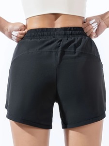 Shorts Deportivos 2 en 1 para Mujer, de Verano, con Cordón Ajustable, de Secado Rápido, Cintura Alta, Levanta Glúteos, para Correr, Entrenamiento, Yoga, Gimnasio - Product Image 2