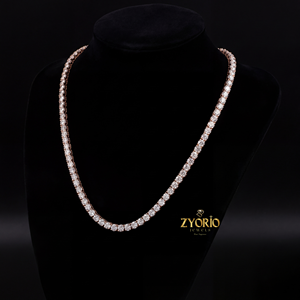 Collar de Cadena de Eslabones de Moissanita VVS, Plata de Ley 925, Chapado en Oro, Joyería Hip Hop Unisex Personalizada - Product Image 6