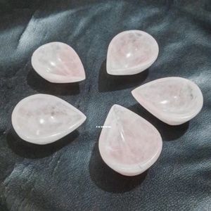 Diya en cristal de quartz rose naturel, fabriqué à la main, magnifique, pour la guérison Reiki, les célébrations et les festivals, élimine les énergies négatives - Product Image 1