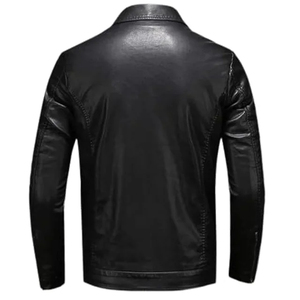 <b>Men</b> Leather Riding Jackets Winter Riding Jackets Plain Combined Cow Leather Jacket 100% Genuine Leather jacket for <b>men</b> - Product Image 2