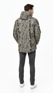 Chaqueta Cortavientos Anorak Ligera con Media Cremallera y Capucha para Hombre, Diseño Camuflaje, con Logotipo Personalizado, Ropa Deportiva Casual para Invierno - Product Image 2