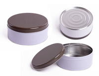 Emballage de boîte de conserve à impression personnalisée grand récipient vide en métal pour gâteau en étain Cadeau pour biscuit