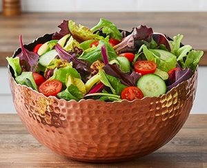 Bol en cuivre martelé fait main, design moderne, non revêtu, pour offrir en cadeau et pour la cuisine. - Product Image 2