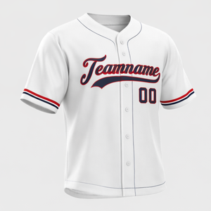 Maillot de baseball personnalisé avec logo par sublimation, 100 % polyester, maillot de softball vierge, t-shirts de baseball entièrement boutonnés - Product Image 3