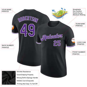 Camiseta de Béisbol Personalizada con Nombre de Equipo, Camiseta Deportiva de Alto Rendimiento, Ropa Deportiva de Marca Privada, Camisetas para Hombre, Fabricante Mayorista - Product Image 2
