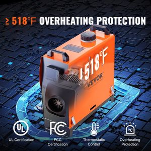 Calentador de aire diésel todo en uno de 12V y 5KW, control remoto LCD, tanque de combustible portátil de 5L, calentamiento rápido para caravana, remolque, caravana, furgoneta, calentador - Product Image 5