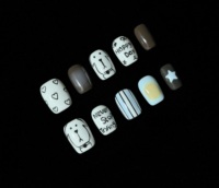 Ongles 100% faits à la main, designs variés, approvisionnement en gros, faible MOQ, taille personnalisée, sur commande, faux ongles, finition lisse, fabrication soignée