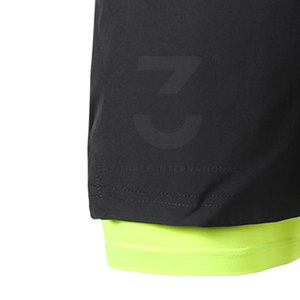 Breathable High Elastic Knitted Solid Casual <b>Mid</b> Waist Fitness Men Gym Shorts Quick Dry Bodybuilding Running Training Sportswear - Product Image 6