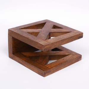 Porte-serviettes en bois, distributeur de serviettes pour tables, accessoires de cuisine et de bureau pour restaurants, décoration de salle à manger et de maison - Product Image 5