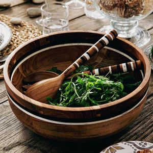 Woodland Essence Bowl Set Handmade Wooden Bowls Set Minimalist Design Uncoated Wood Craft <b>For</b> Food Serving Gifting Bowls - Product Image 6