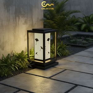 Lámpara de Jardín Exterior de Acero Resistente al Agua y al Óxido, Iluminación de Paisaje Blanco Cálido para Resort, AC220V - Product Image 6