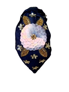 Diadema de Fieltro Negra Ancha Personalizada con Iniciales, Elegante y de Moda, para Mujer y Niña, Accesorio para el Cabello, Superventas - Product Image 2