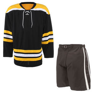 Maillots de hockey sur glace personnalisés en gros avec bandes en twill et logo d'équipe – Uniformes OEM - Product Image 5