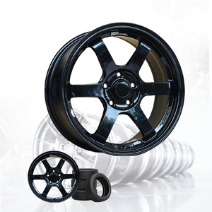ล้อแม็กซ์รถยนต์อลูมิเนียมอัลลอยด์ 3R ใหม่ สีดำเงา JDM VOLK TE37 S-PLUS ขนาด 17 นิ้ว 5 รู 100 04115-V39 - Product Image 6
