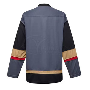 Camisetas de Hockey sobre Hielo Sublimadas Personalizadas al por Mayor, Uniforme de Hockey para Equipos OEM, Camiseta de Hockey sobre Hielo Transpirable de Poliéster - Product Image 2