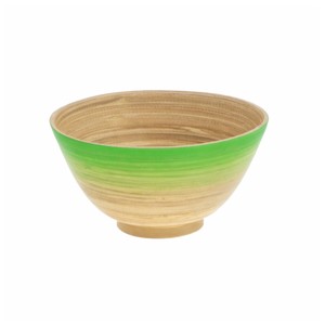 Bol de service en bambou poli fait main au design élégant, ustensile de cuisine écologique et non toxique, idéal pour salades, aliments et fruits - Product Image 3