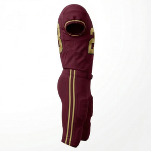 Wholesale Custom Sublimated American Football Uniforms Short Sleeve Moisture-Wicking Breathable <b>Mesh</b> Football <b>Pants</b> Jersey Set - Product Image 4