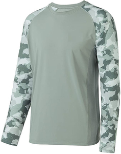 Camisetas de Pesca de Manga Larga para Hombre, Protección UV, Poliéster, Sublimación, Transpirables - Product Image 1
