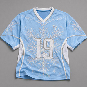เสื้อกีฬาตาข่ายระบายอากาศพิมพ์ลายโลโก้ตามสั่ง สำหรับผู้ชายไซส์ใหญ่ น้ำหนัก 220 กรัม ผลิตจากโพลีเอสเตอร์ แขนสั้น พิมพ์ซิลค์สกรีน คอวี เป็นมิตรต่อสิ่งแวดล้อม - Product Image 1