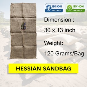Sacos de Arena de Yute de 30x13 Pulgadas y 120g para Control de Erosión, 100% Biodegradables, Mayorista Goodman Global Bangladesh - Product Image 2