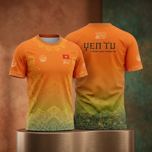 Camiseta Deportiva con Logotipo Personalizado, Transpirable, de Secado Rápido, 95% Algodón, 5% Elastano, Venta al Por Mayor desde Vietnam - Product Image 1