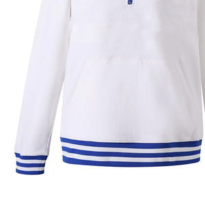 Sudadera de Forro Polar con Cierre de Cremallera Personalizada en Color Blanco Sigma para Compradores Mayoristas, Suministro OEM, Ropa al por Mayor con Precios de Mayoreo - Product Image 3
