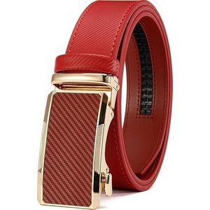 Cinturón de Vestir de Cuero Blanco para Hombre, Ajustable y Fácil de Usar, con Trinquete Ajustable, Máxima Durabilidad, Cuero Genuino - Product Image 1