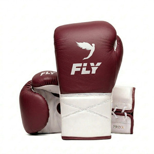 ถุงมือชกมวย Fly Pro X หนังแท้แบบผูกเชือก สำหรับผู้ใหญ่ ดีไซน์ระบายอากาศได้ดี - Product Image 2