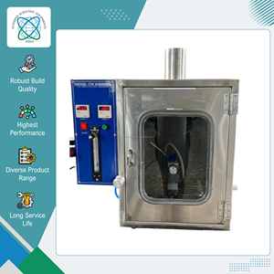 Probador de Inflamabilidad Vertical de Acero Inoxidable de Excelente Calidad, Más Vendido, para Uso en Laboratorios, Investigación y Control de Calidad - Product Image 2